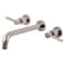 Kingston Brass Roman Tub Faucet, Polished Nickel, Wall Mount KS8026DL - alternate 1
